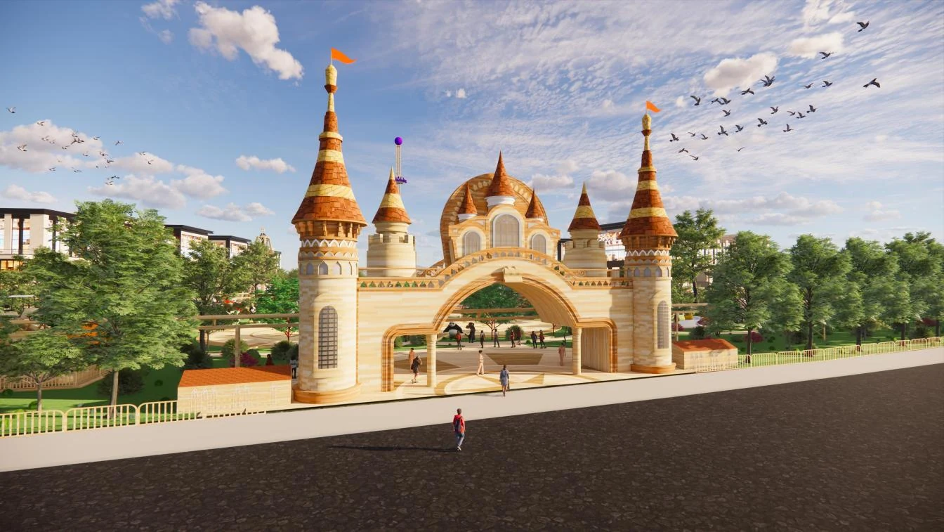 Dengzhou park entrance design rendering