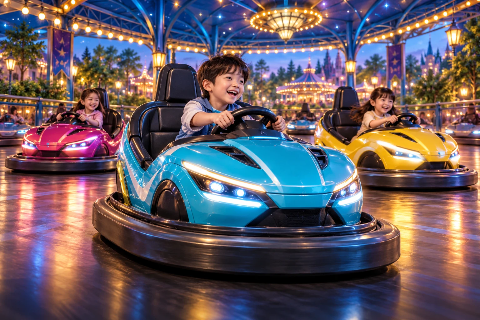 Bumper Cars · AI concept illustration